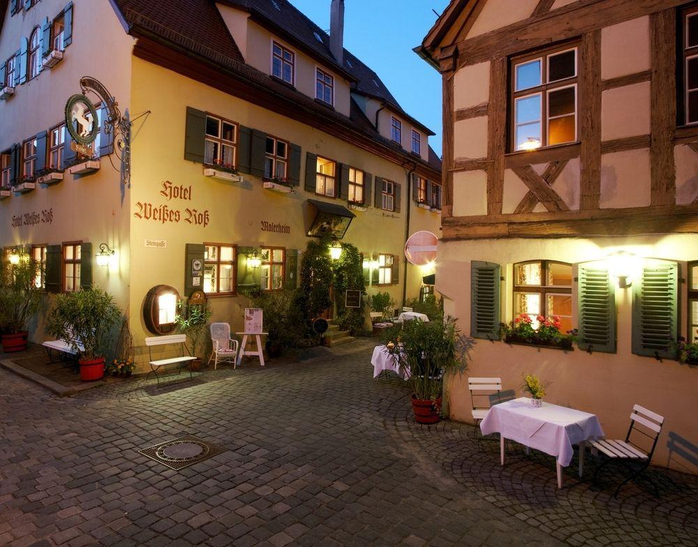 Hotel Weisses Ross Dinkelsbühl Esterno foto